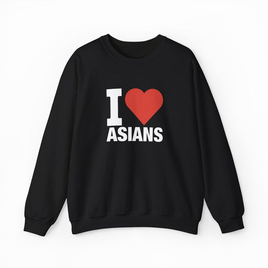 Illicit Shirts I Heart Asians Crewneck