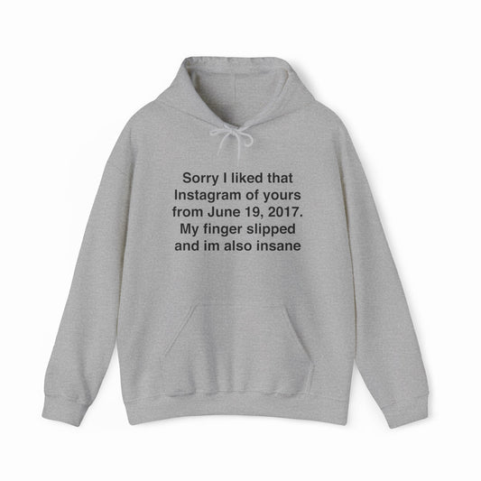 Illicit Shirts Sorry I Liked That Instagram Of Yours Hoodie
