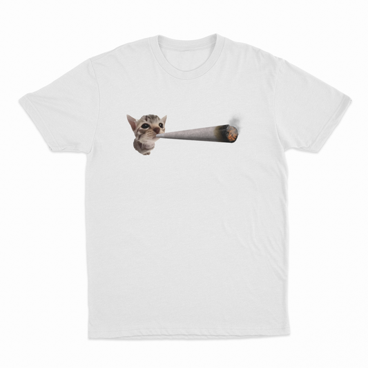 Illicit Shirts Cat Smoking Joint T-Shirt
