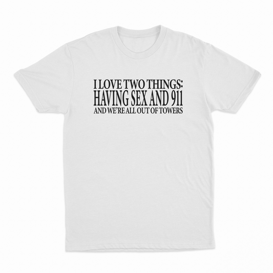 Illicit Shirts I Love Two Things T-Shirt