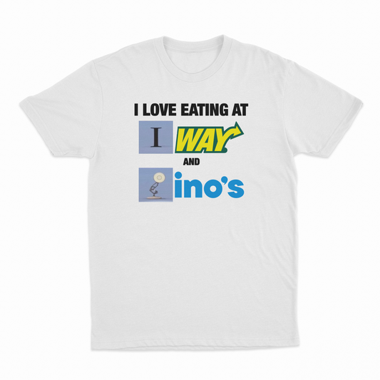 Illicit Shirts I Love Eating At Subway And Dominos T-Shirt
