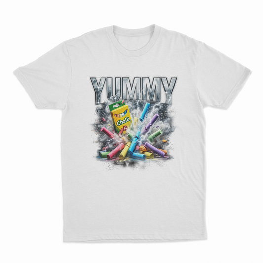 Illicit Shirts Yummy Chalk Vintage Rap T-Shirt