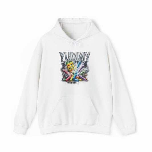 Illicit Shirts Yummy Chalk Vintage Rap Hoodie
