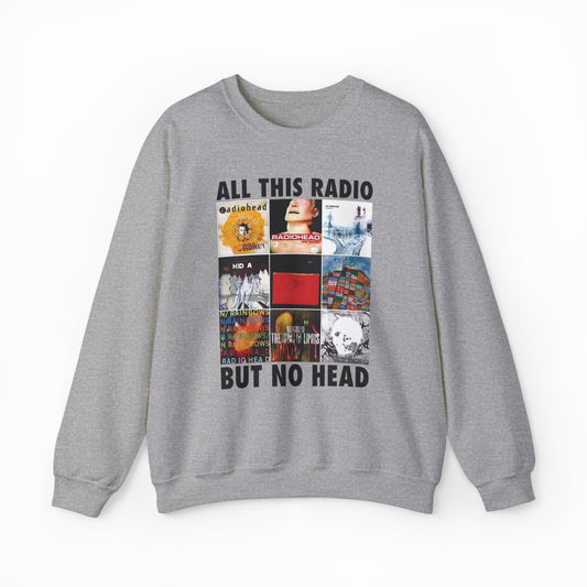 Illicit Shirts All This Radio But No Head Crewneck