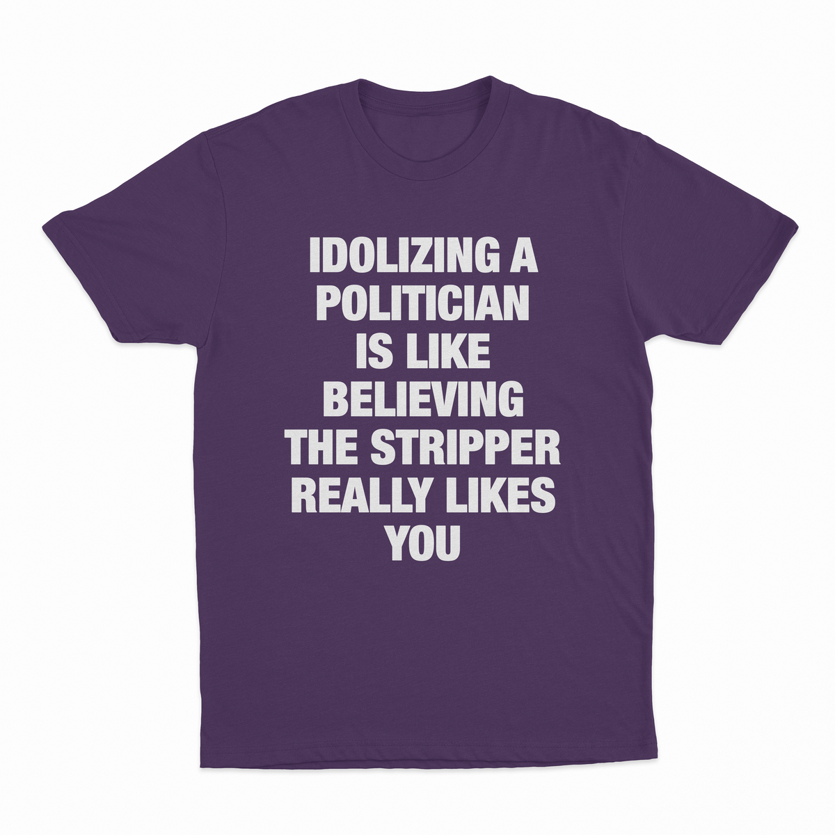 Idolizing A Politician Is Like Believing The Stripper Really Likes You T-Shirt