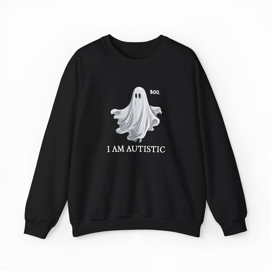 Illicit Shirts Boo, I Am Autistic Crewneck
