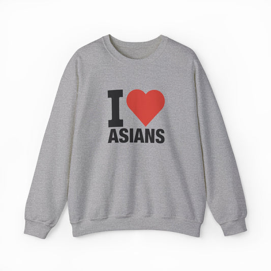 Illicit Shirts I Heart Asians Crewneck