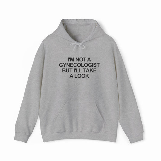 Illicit Shirts I'm Not a Gynecologist but I'll Take a Look Hoodie