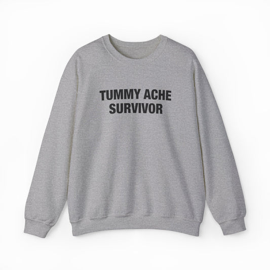 Illicit Shirts Tummy Ache Survivor Crewneck