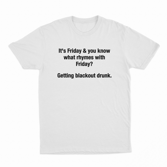 Illicit Shirts Friday Blackout T-Shirt