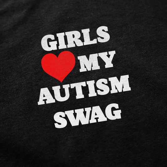 Illicit Shirts Girls Heart My Autism Swag T-Shirt