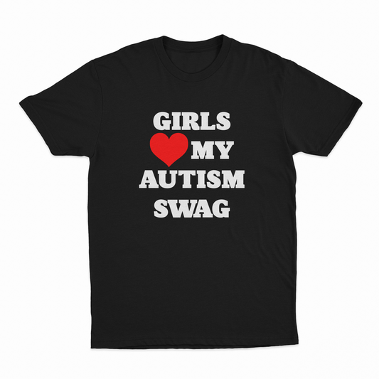 Illicit Shirts Girls Heart My Autism Swag T-Shirt