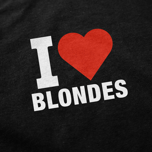 Illicit Shirts I Heart Blondes T-Shirt