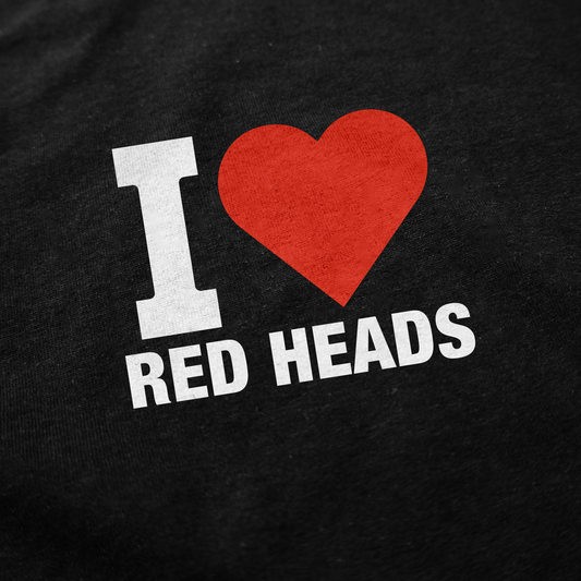 Illicit Shirts I Heart Red Heads T-Shirt