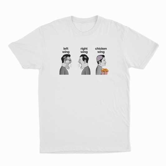 Illicit Shirts Left Wing Right Wing Chicken Wing T-Shirt