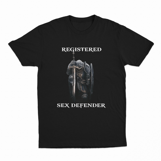 Illicit Shirts Registered Sex Defender T-Shirt