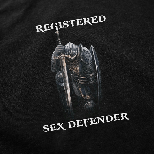 Illicit Shirts Registered Sex Defender T-Shirt