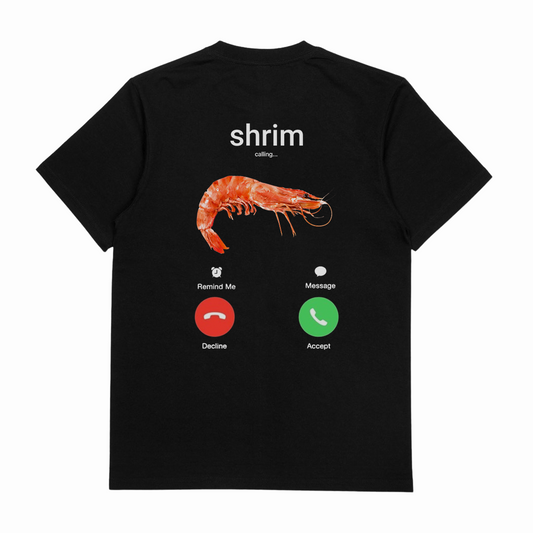 Illicit Shirts Shrim Phone Call T-Shirt (Backprint)