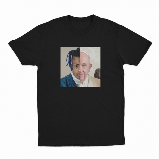 Illicit Shirts XXXTentacion x Pope Francis T-Shirt