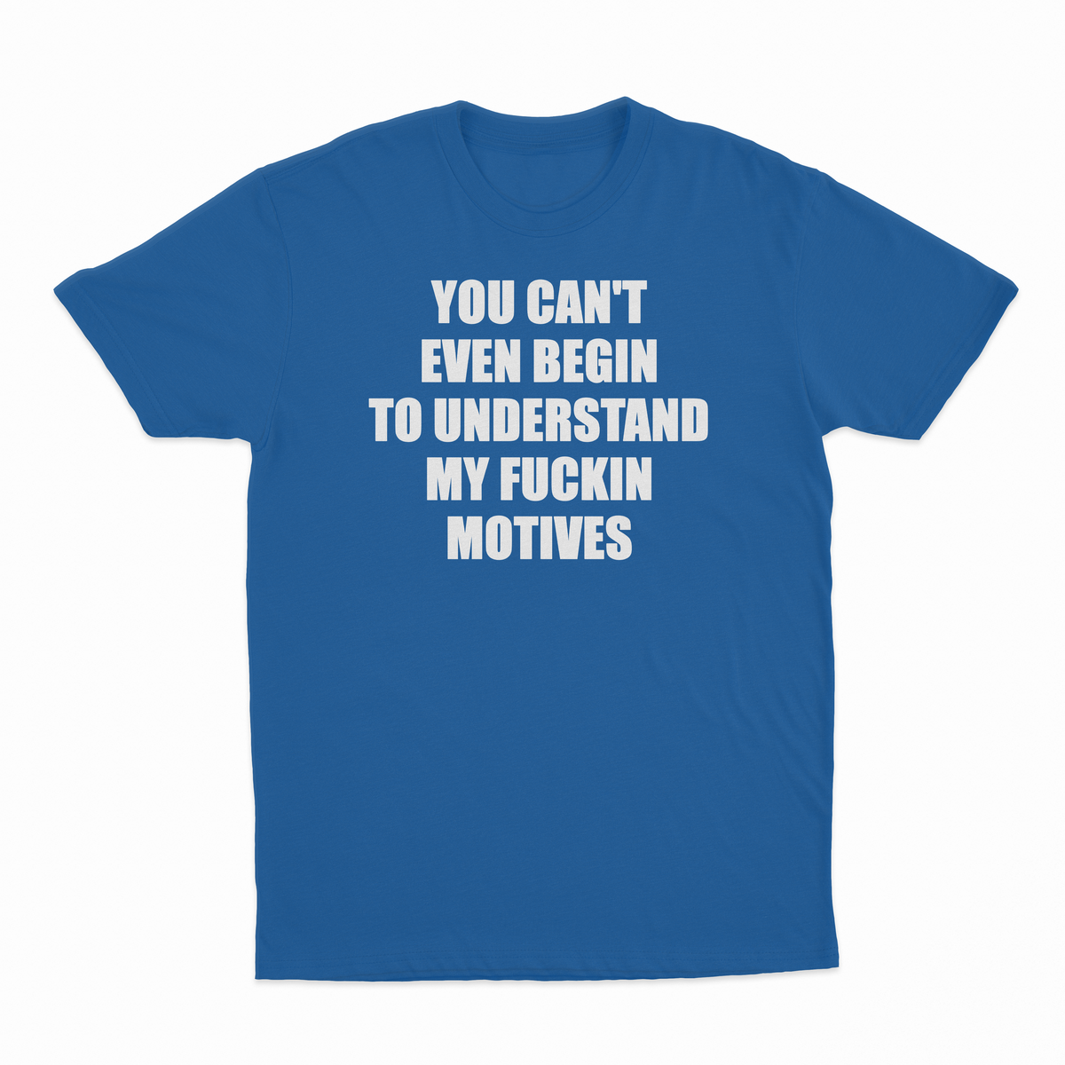 You Can't Even Begin To Understand My Fuckin Motives T-Shirt