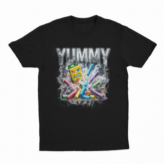 Illicit Shirts Yummy Chalk Vintage Rap T-Shirt